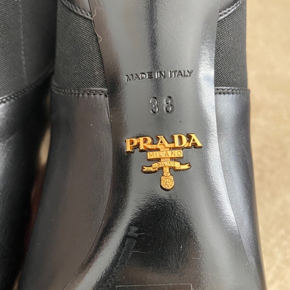 Prada Pointed Stretch Ankle-Strap Bootie - Picture 5 of 8
